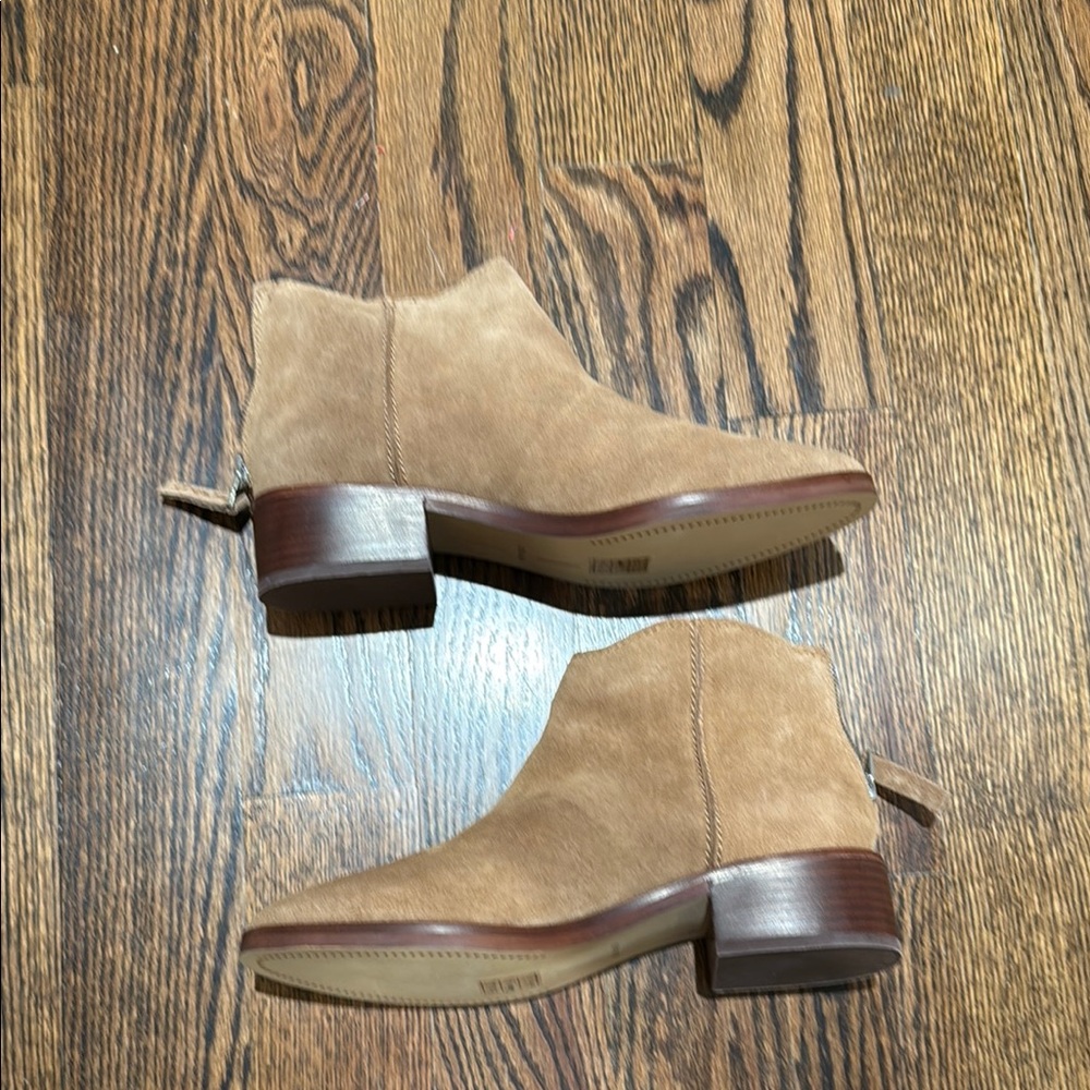 Dolce Vita Tan Suede Ankle Booties